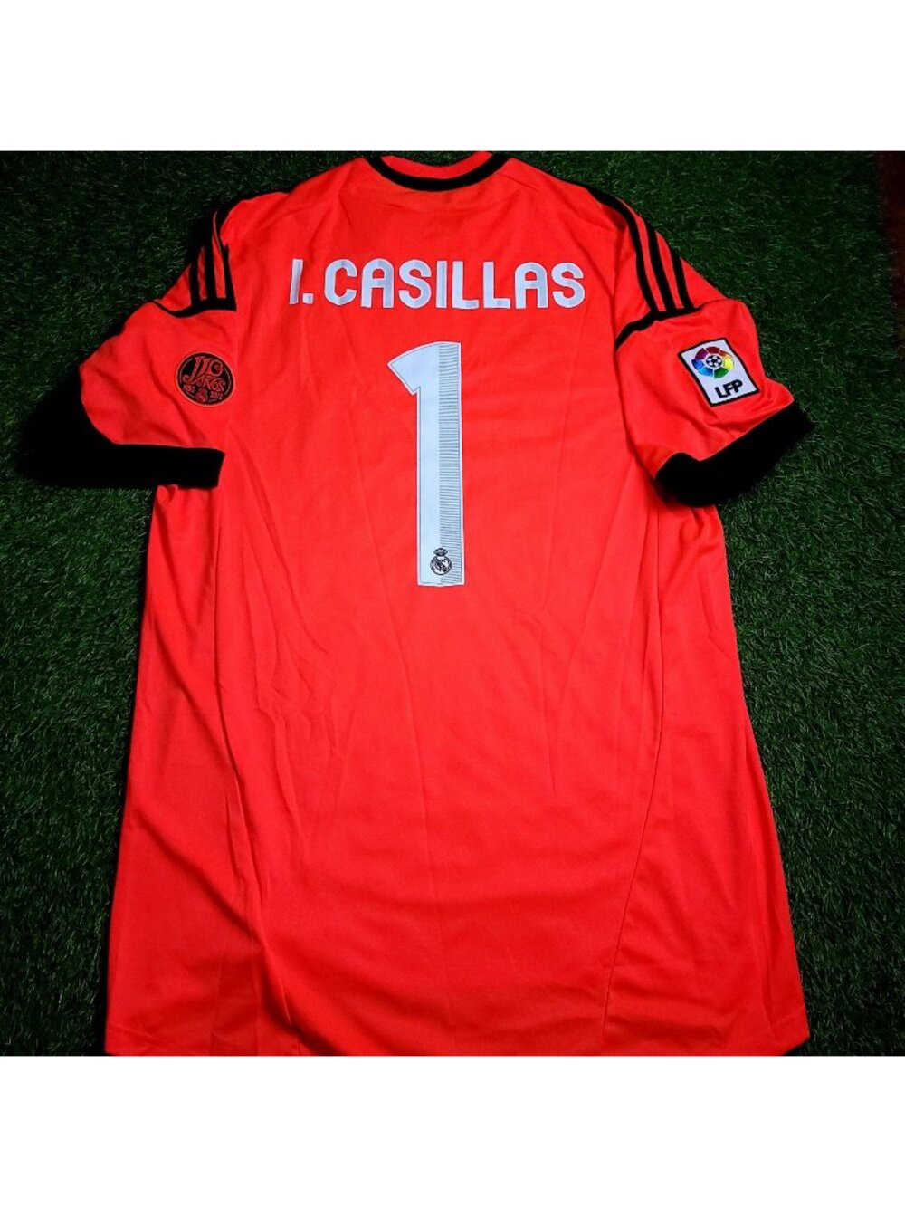 Casillas Real Madrid 2012 2013 Anniversary Soccer Jersey L SKU# W41868